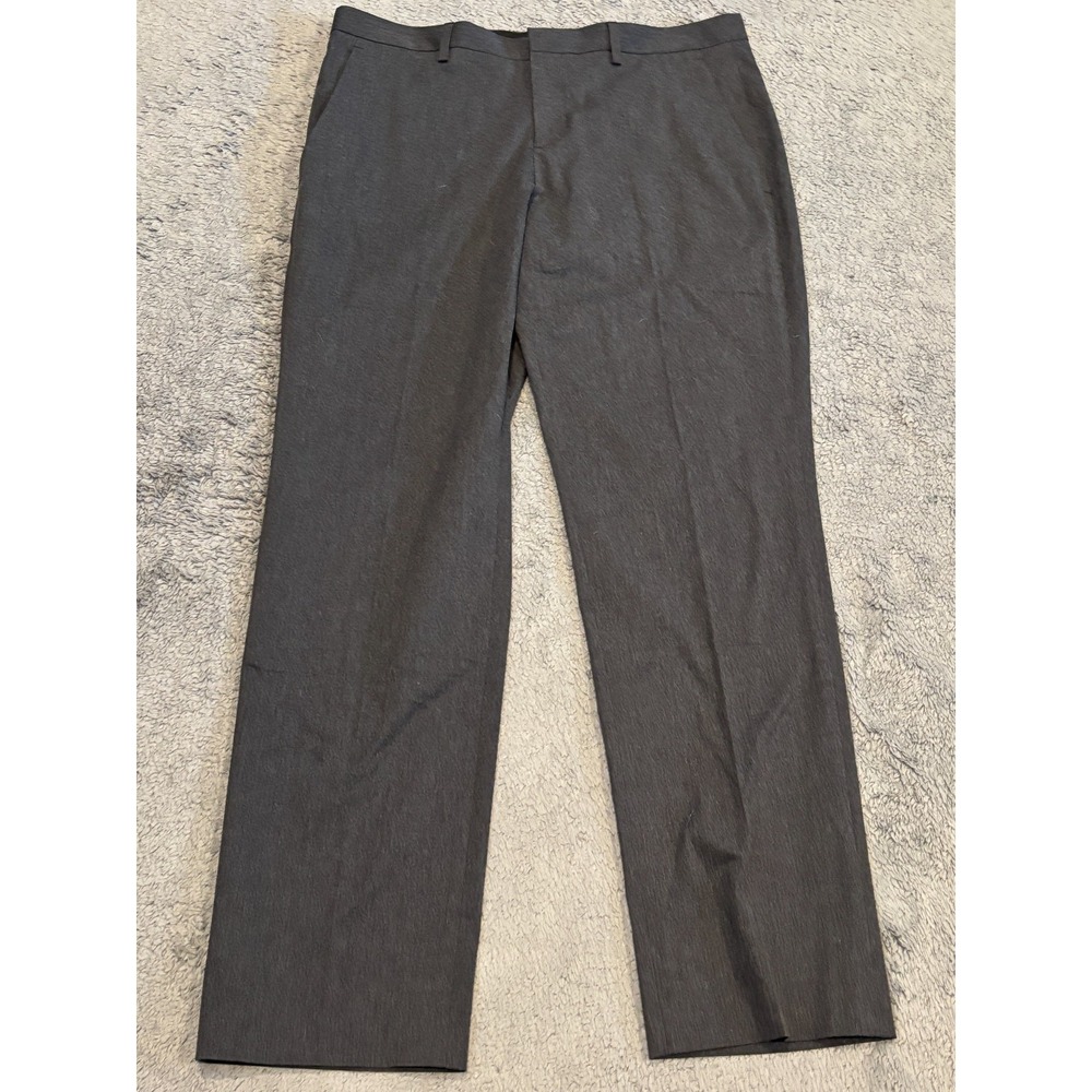 Express Photographer Mens Dress Pants 33x32 Gray Straight Leg Flat Front 35x31